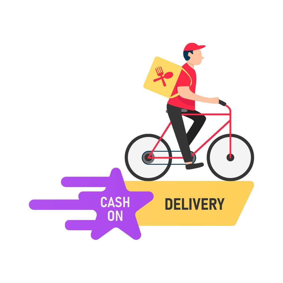 Illustration of delivery man vector