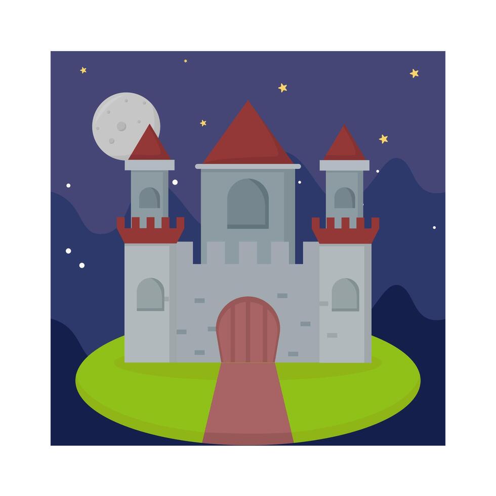 ilustración del castillo vector