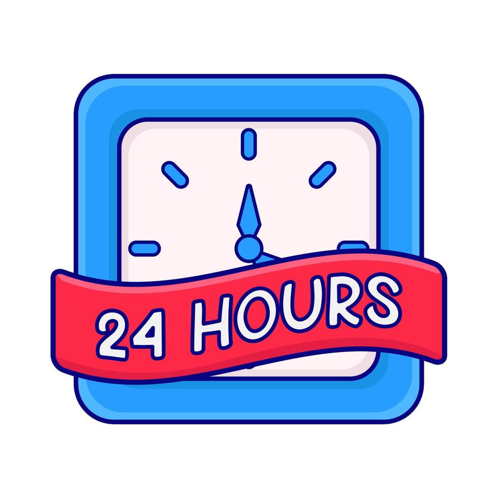 Illustration of clock vector