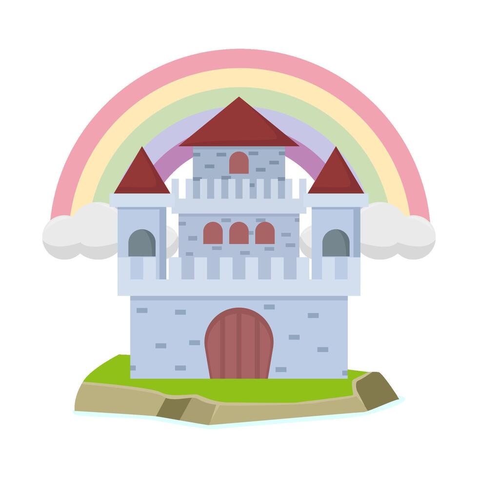 ilustración del castillo vector