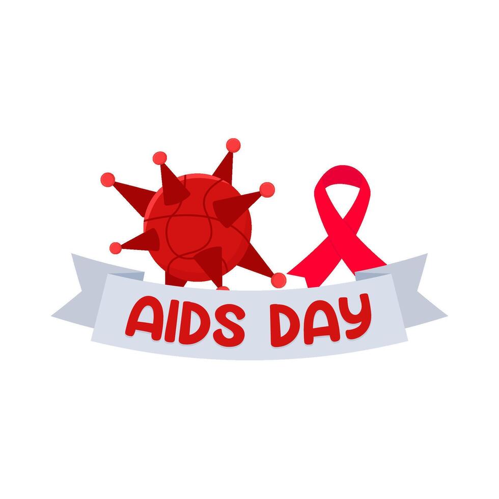 Illustration of world aids day vector