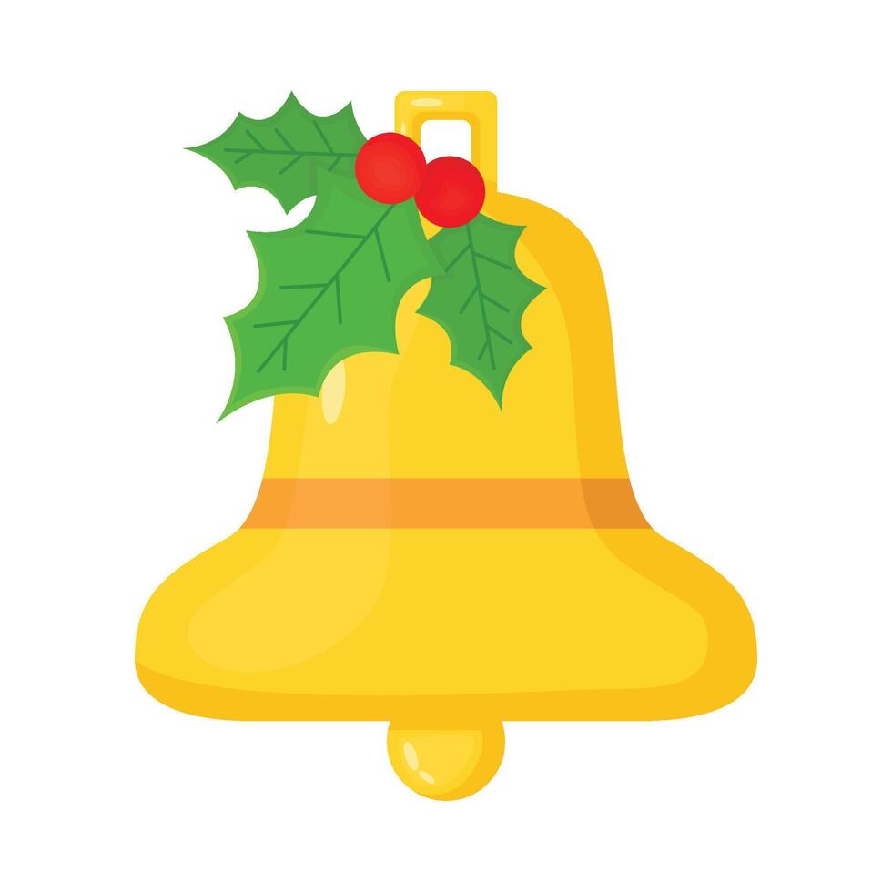 Illustration of Christmas bell vector