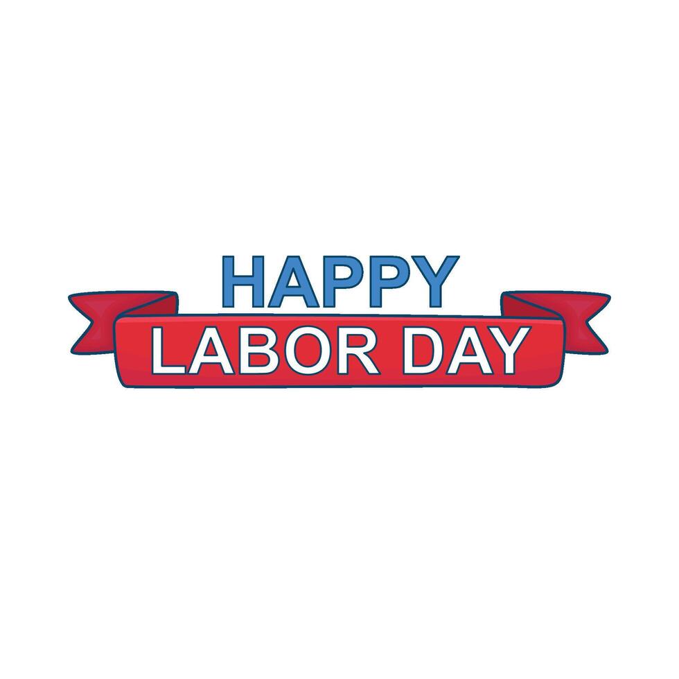 Illustration of happy labor day vector