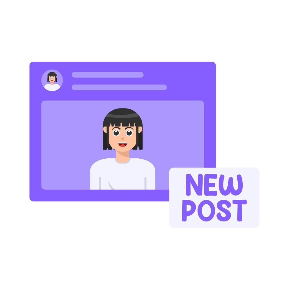 Illustration of post vector