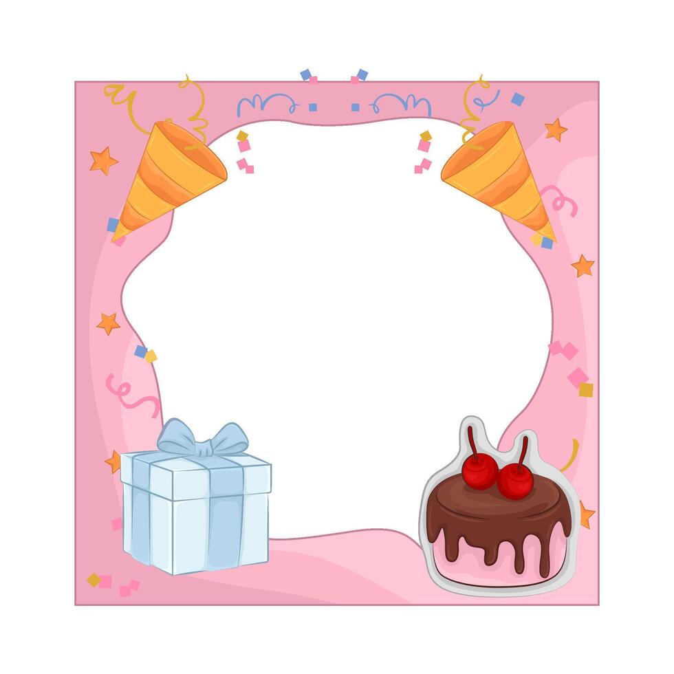 Illustration of birthday frame vector