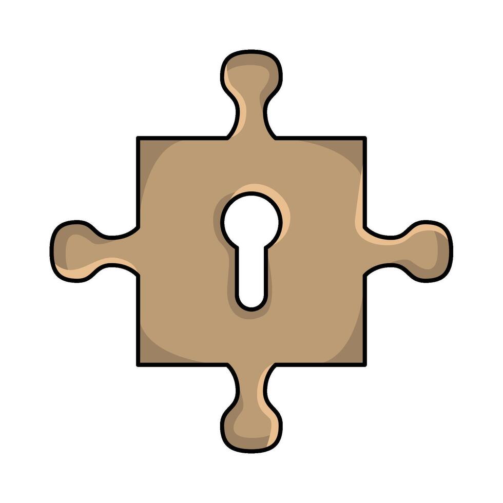 Illustration of keyhole vector