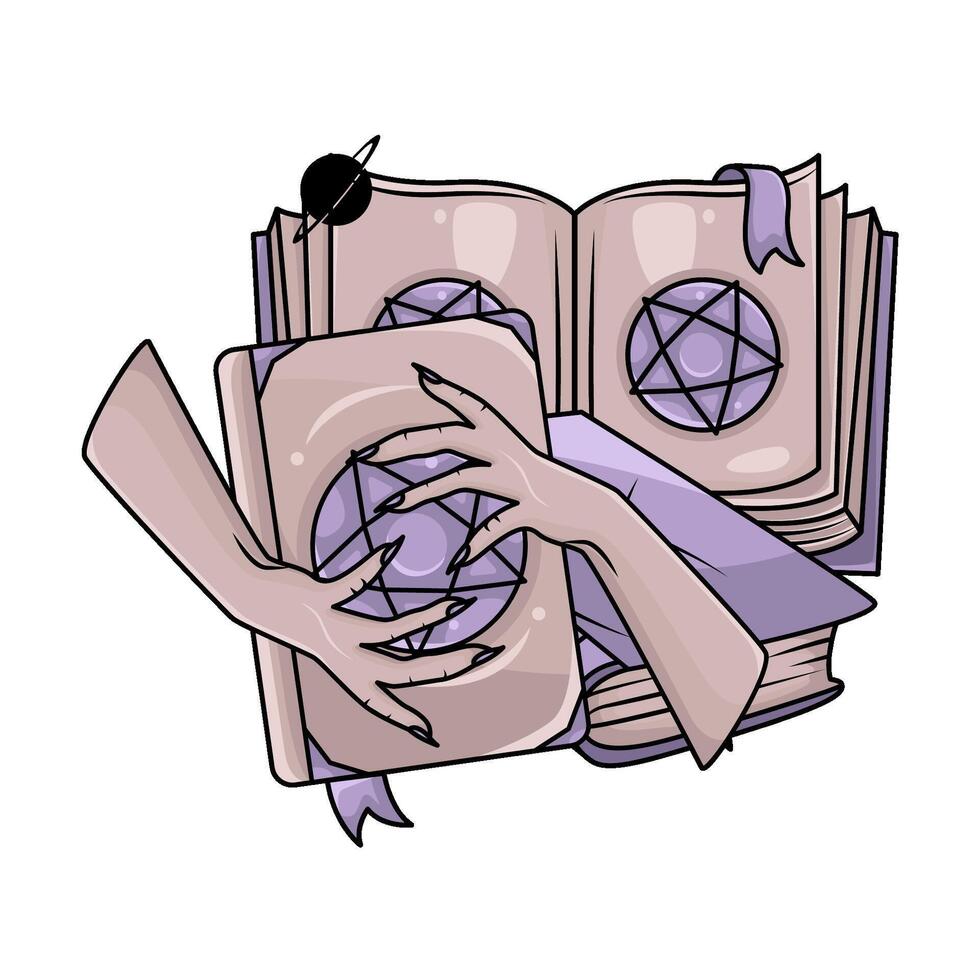 Illustration of magic book vector