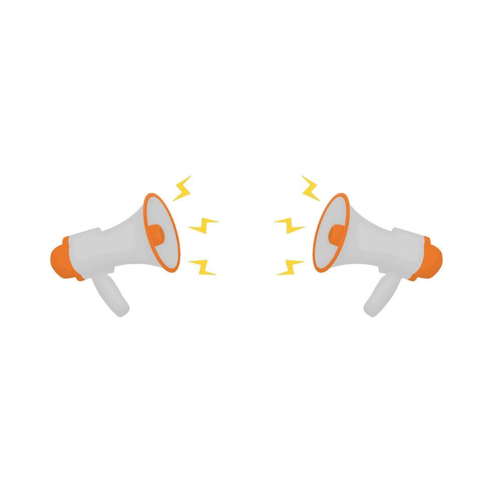 Illustration of megaphone vector