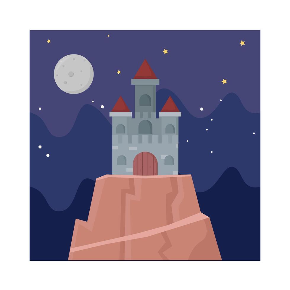 ilustración del castillo vector