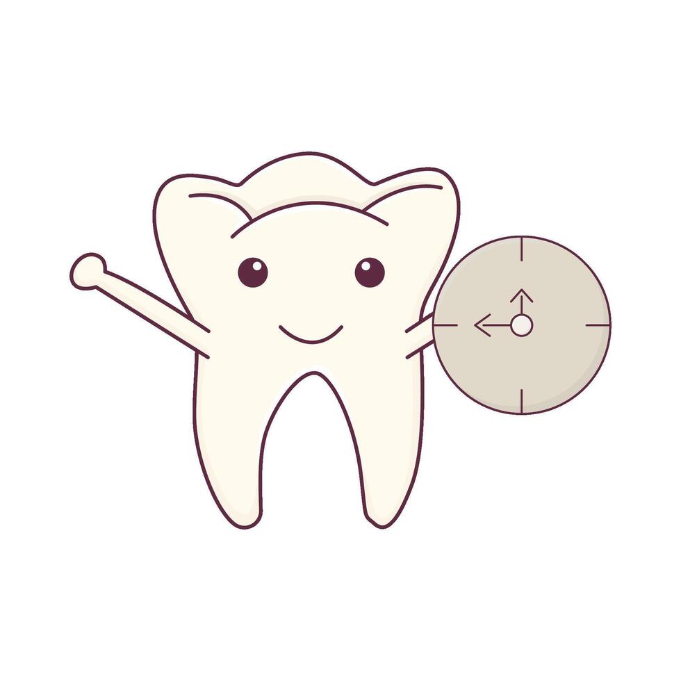 Illustration of tooth vector