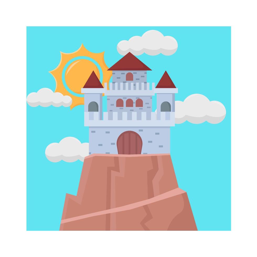 Illustration of castle vector
