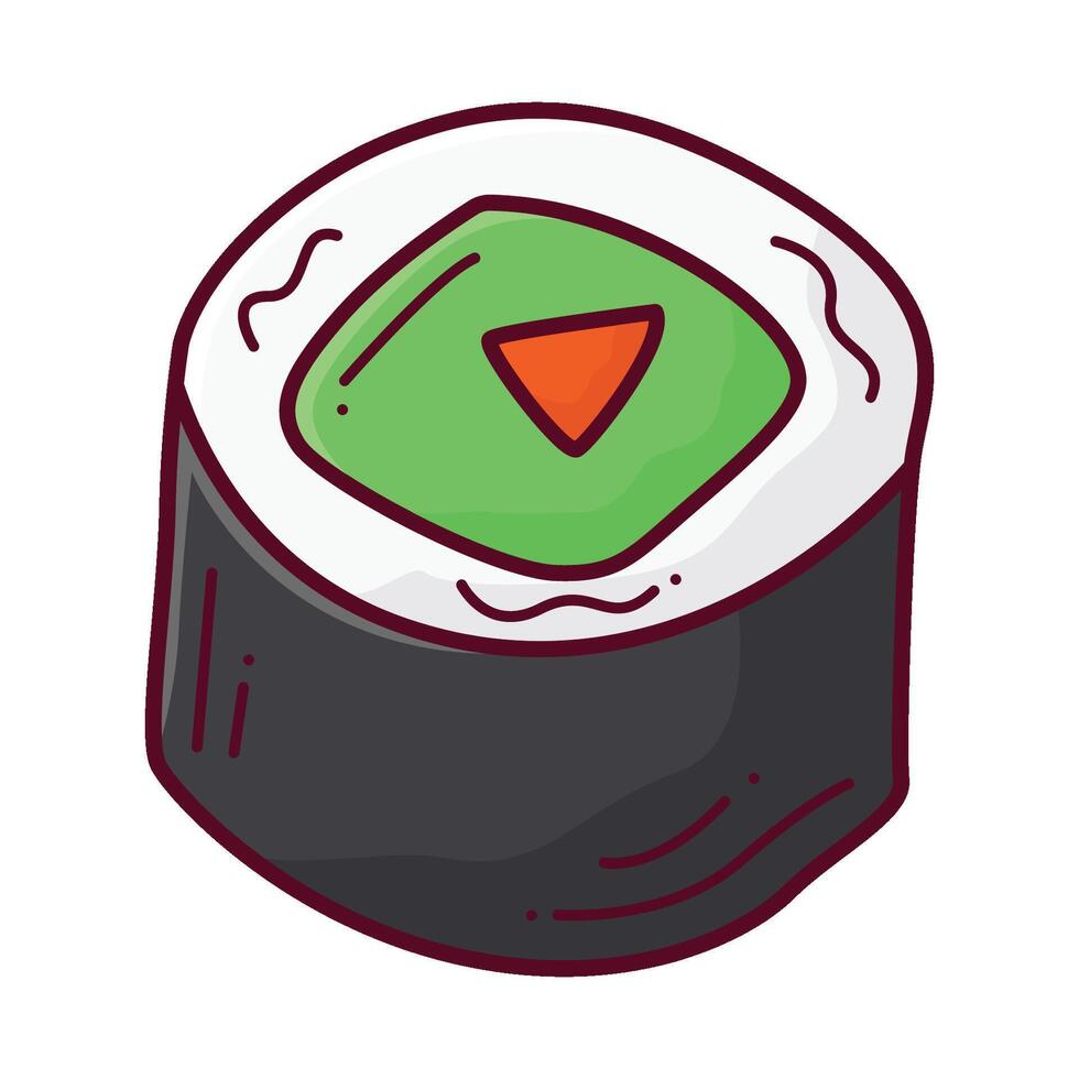 ilustración de Sushi vector