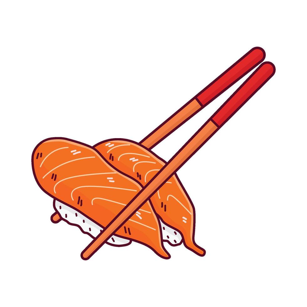 ilustración de Sushi vector