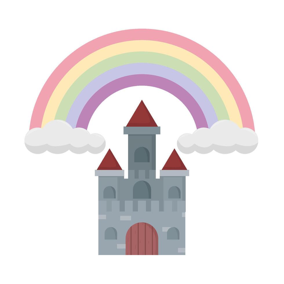 Illustration of castle vector