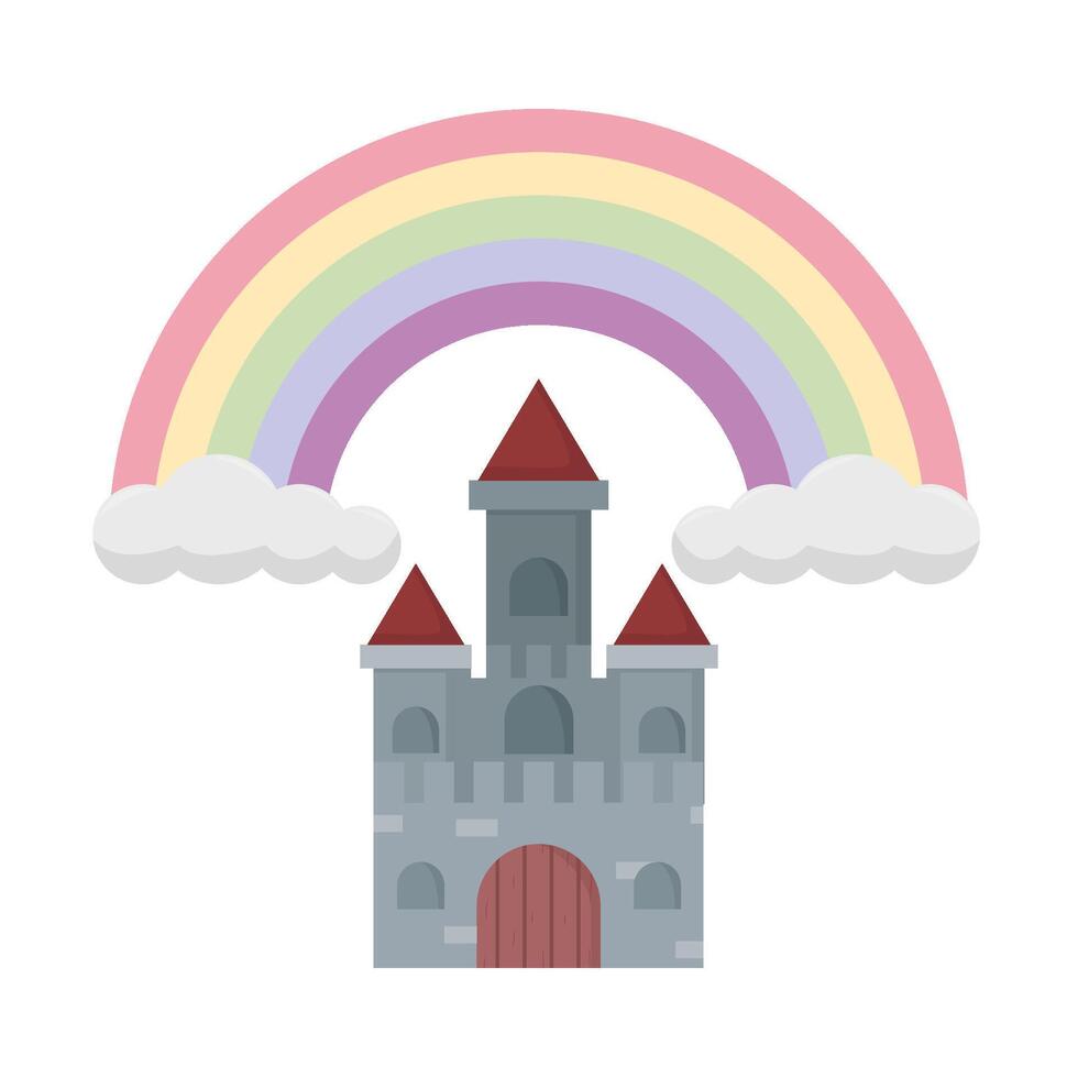 ilustración del castillo vector