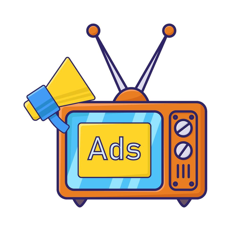 Illustration of online advertising vector