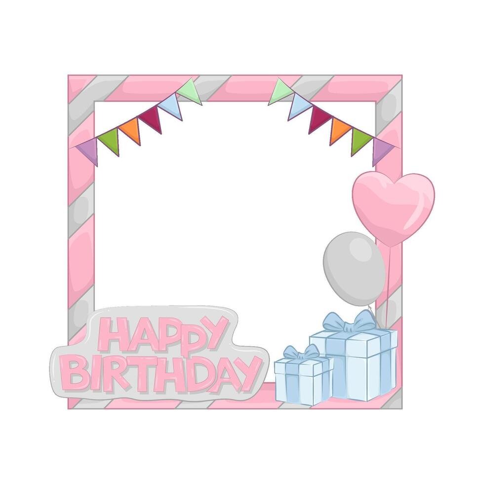 Illustration of birthday frame vector