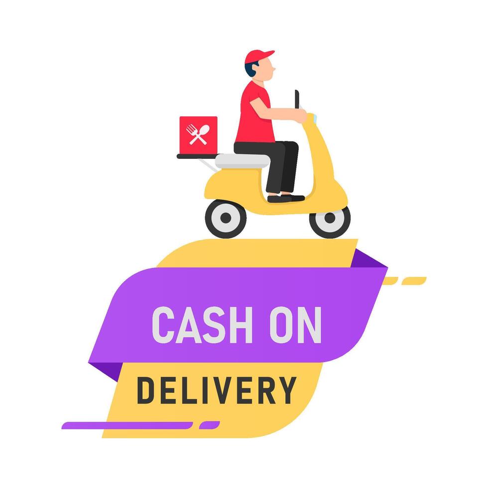 Illustration of delivery man vector