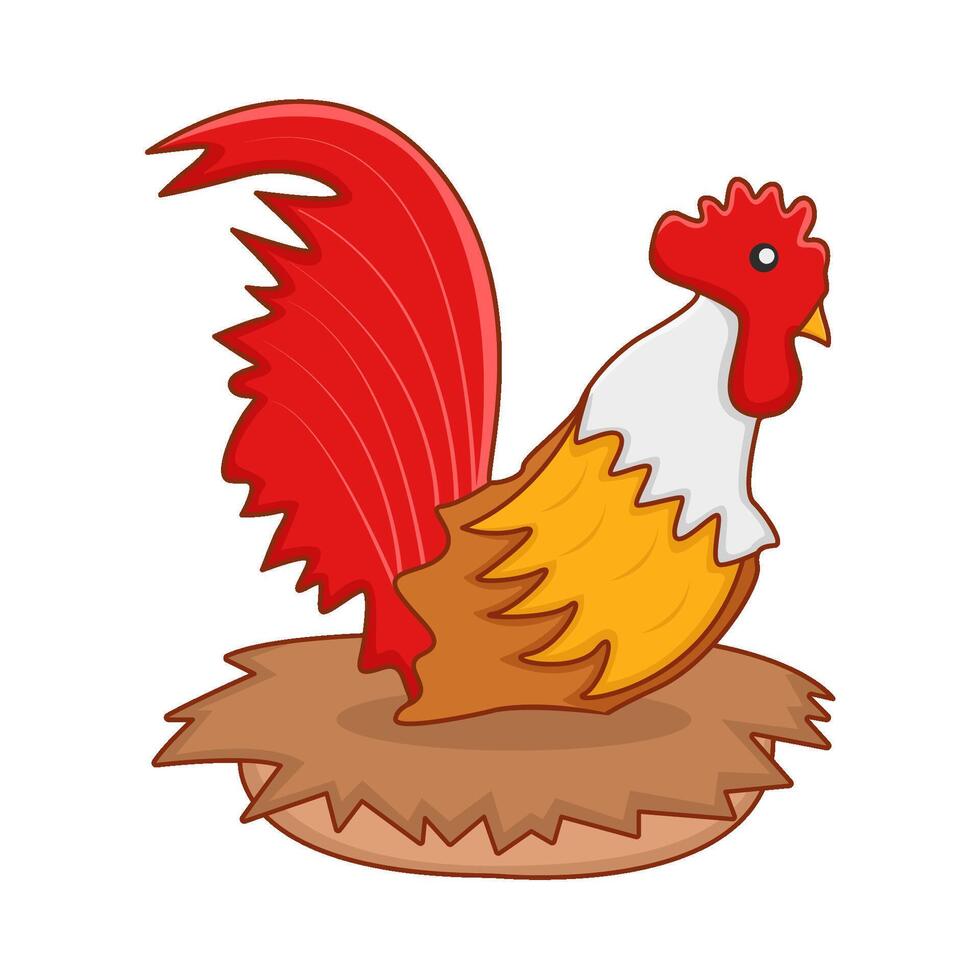 Illustration of rooster vector