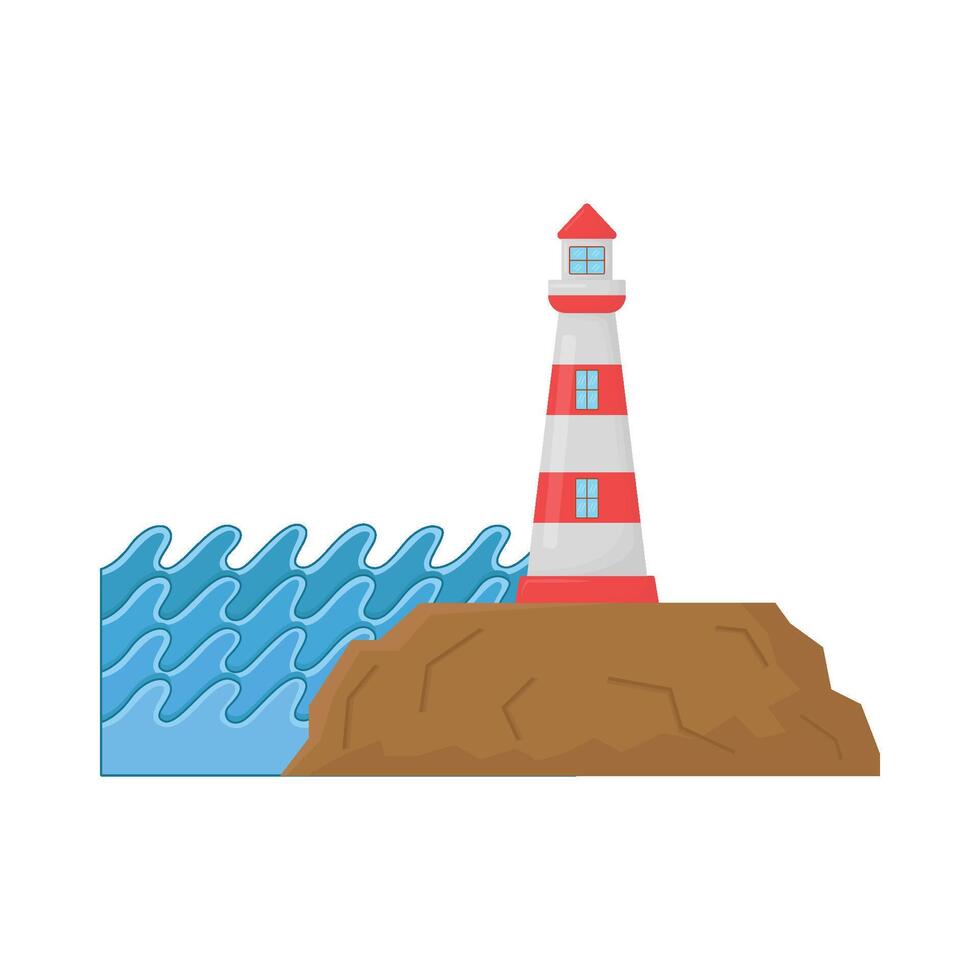 Illustration of sea wave vector