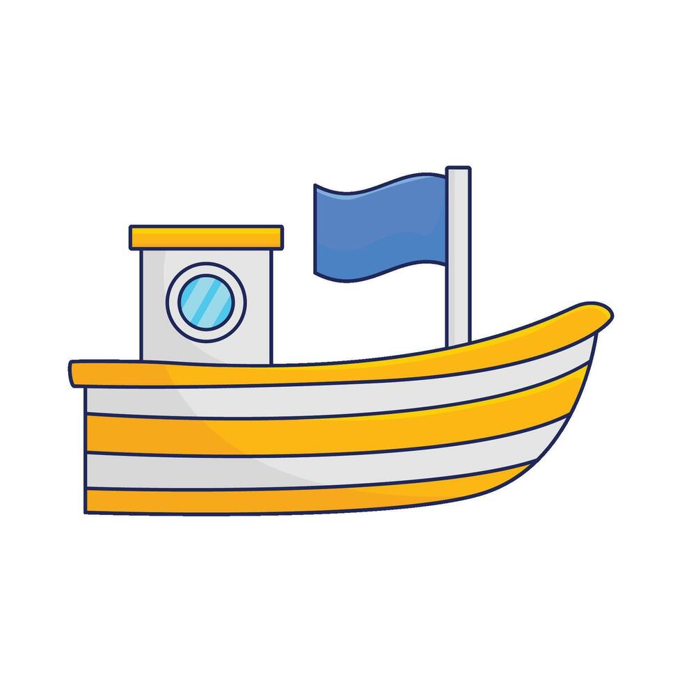 Illustration of boat vector