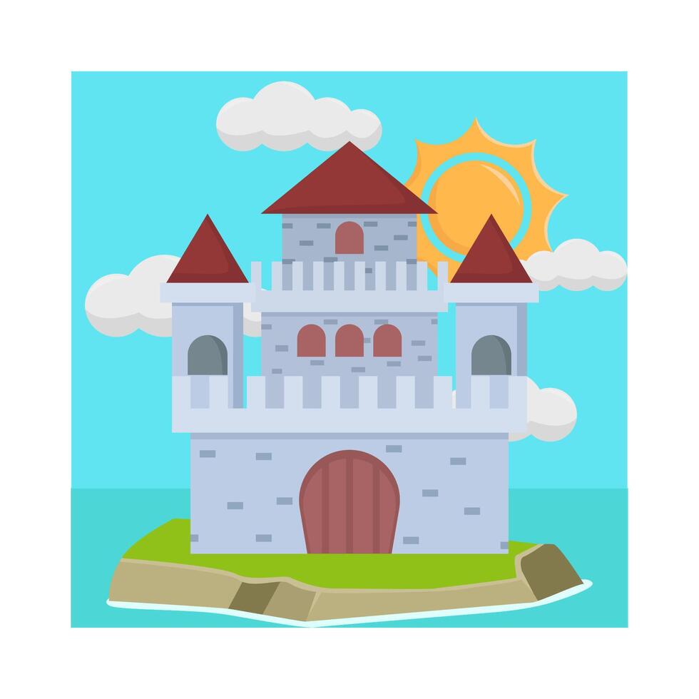 ilustración del castillo vector