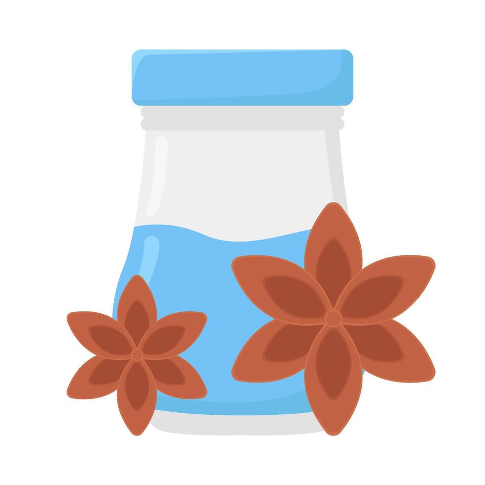 Illustration of star anise vector