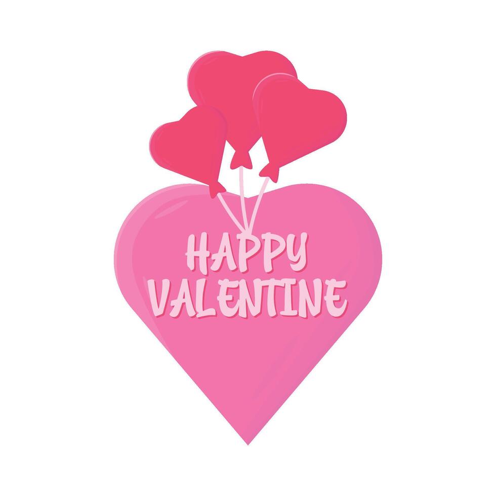 Illustration of happy valentine vector