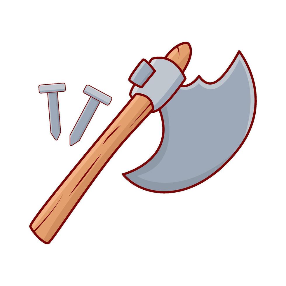 Illustration of axe vector
