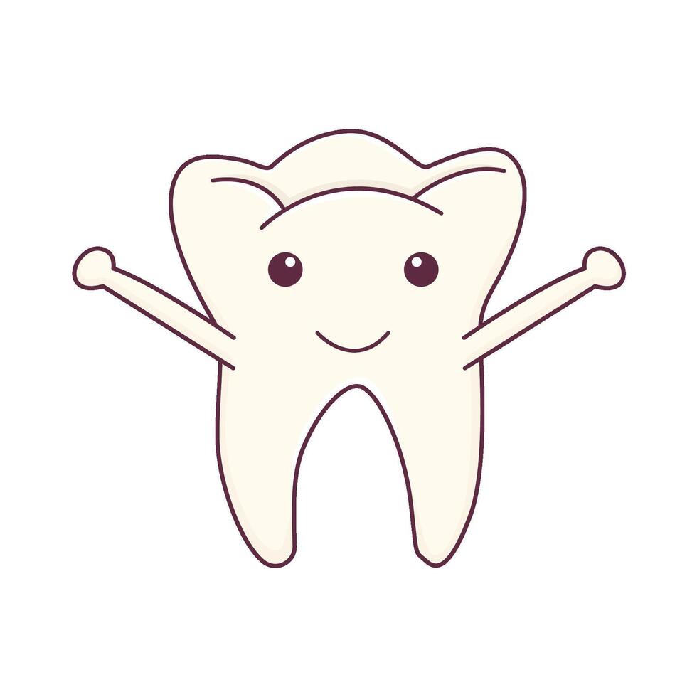 Illustration of tooth vector