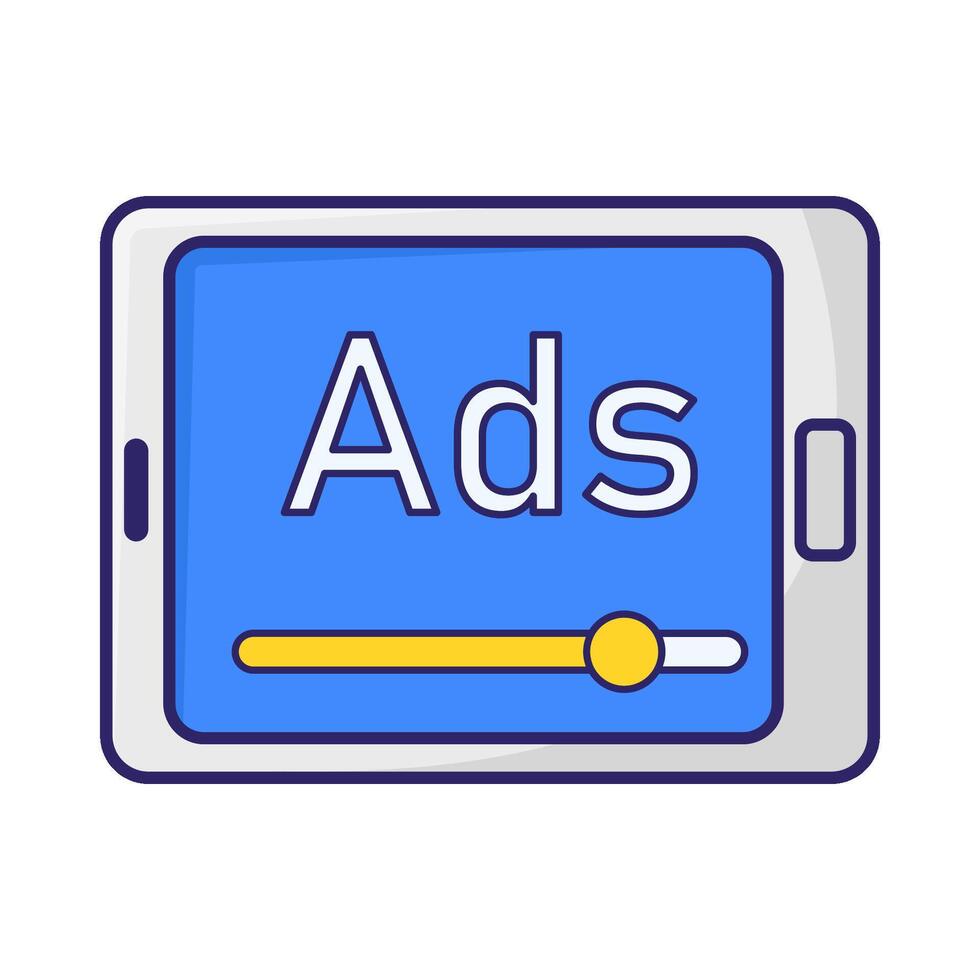 Illustration of online advertising vector