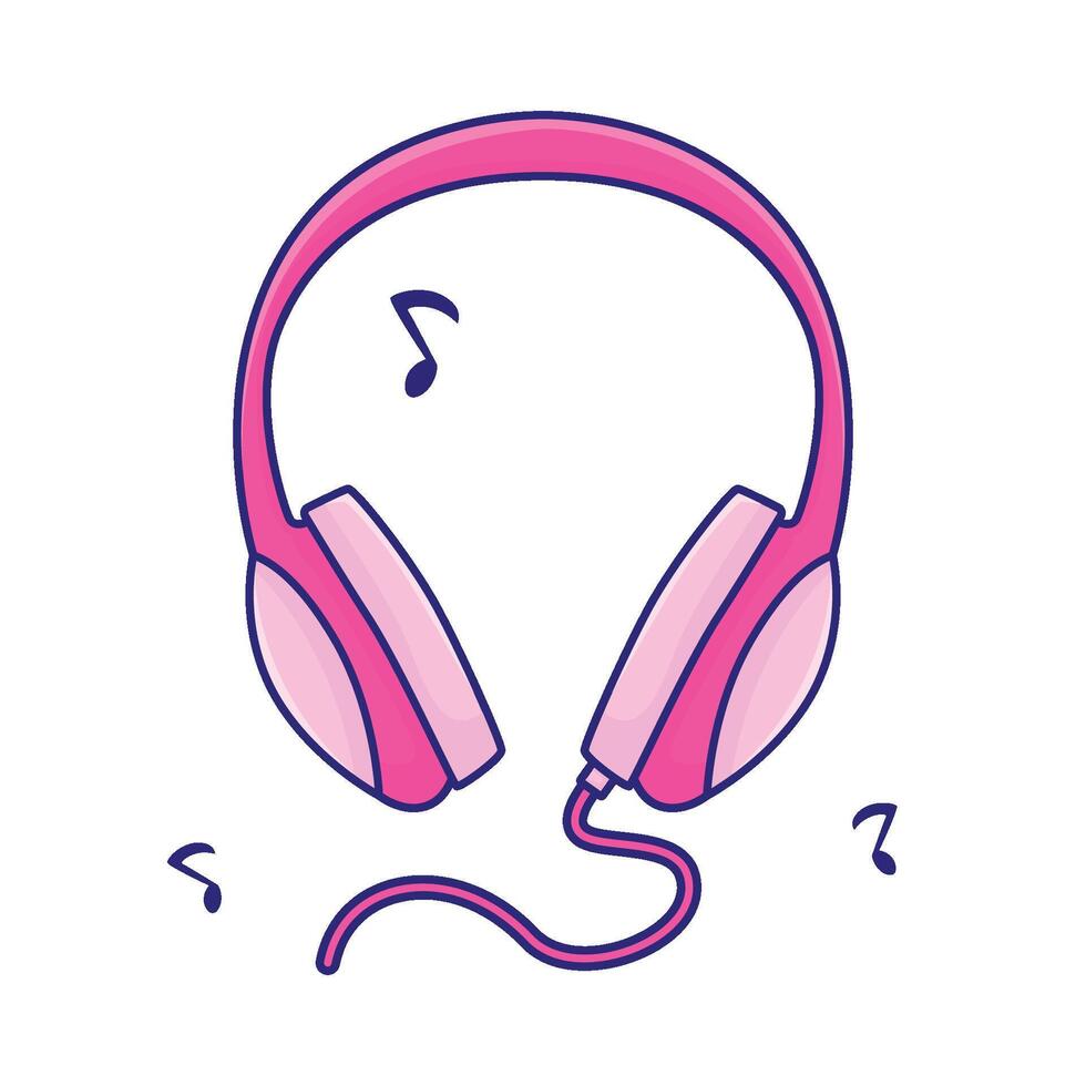 Illustration of headphone vector