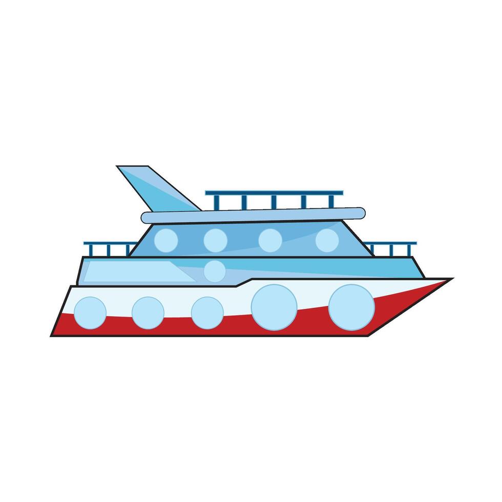 ilustración de barco vector