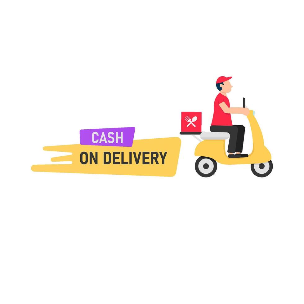 Illustration of delivery man vector