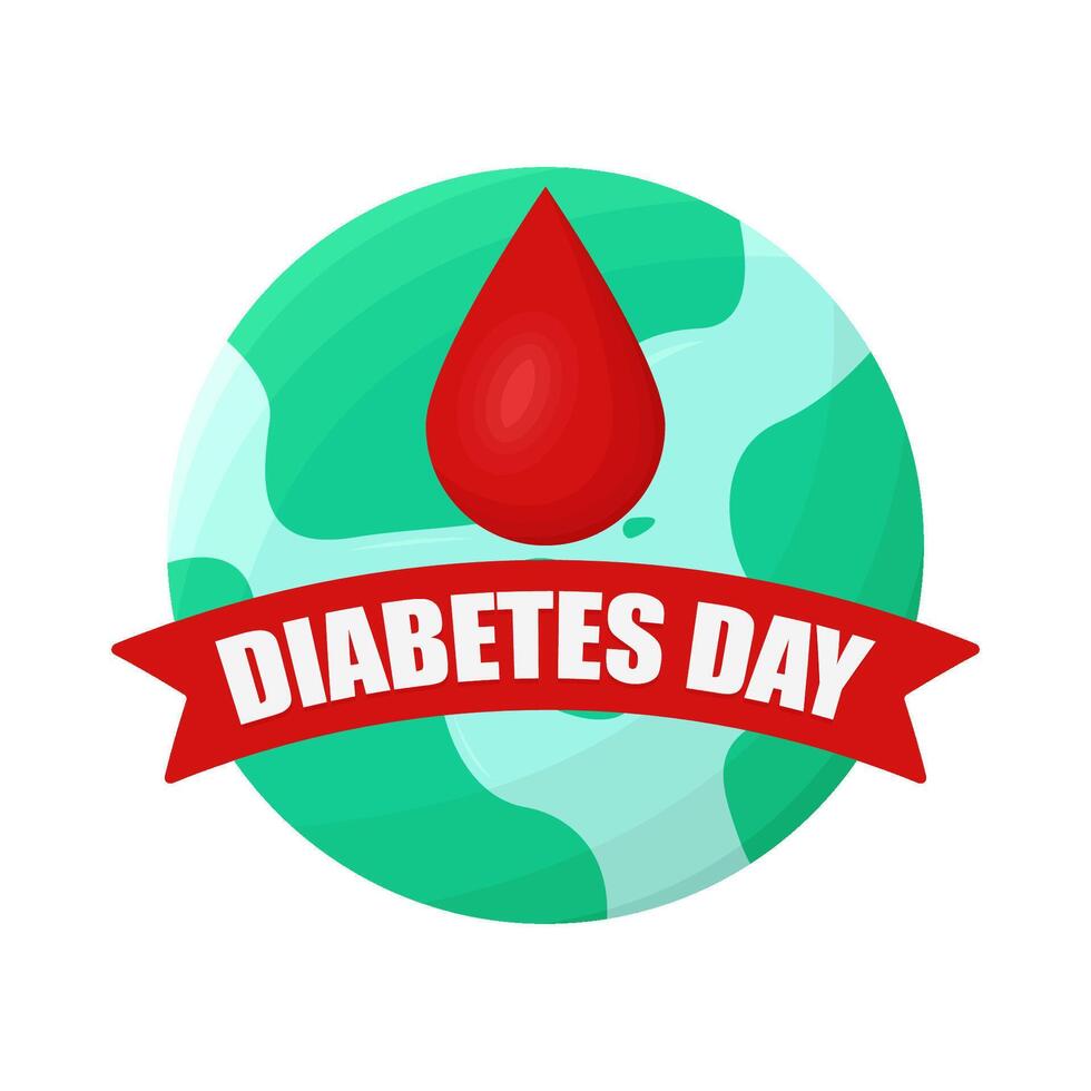 Illustration of world diabetes day vector