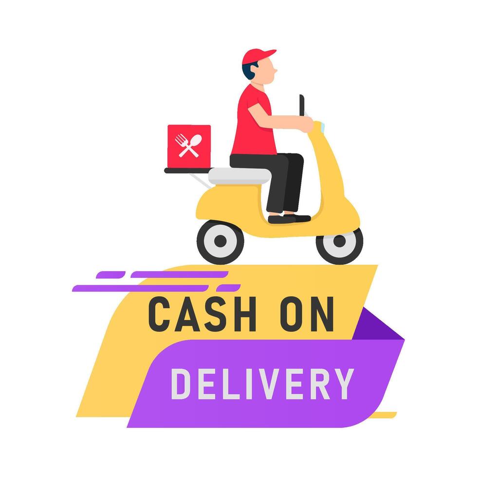 Illustration of delivery man vector