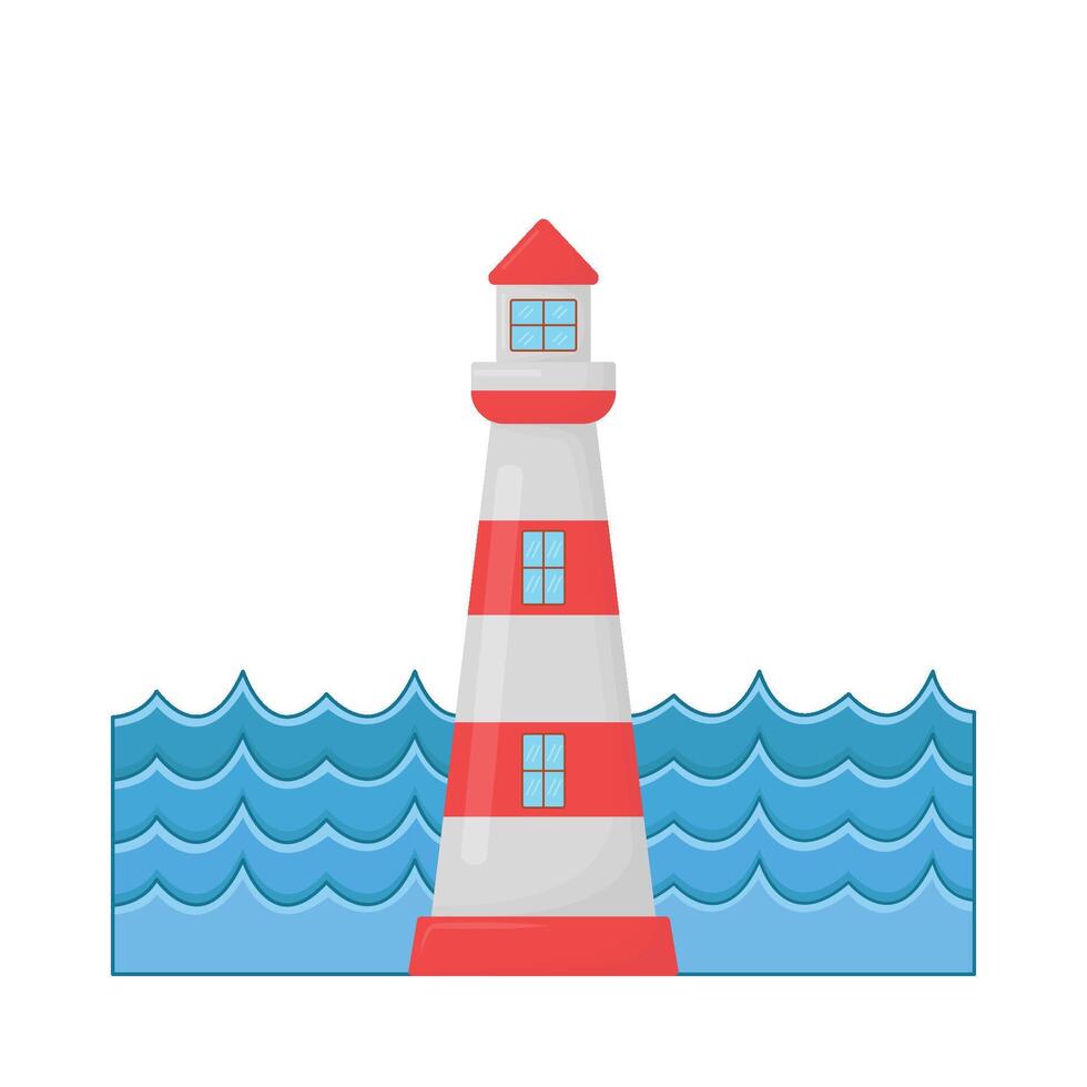 Illustration of sea wave vector