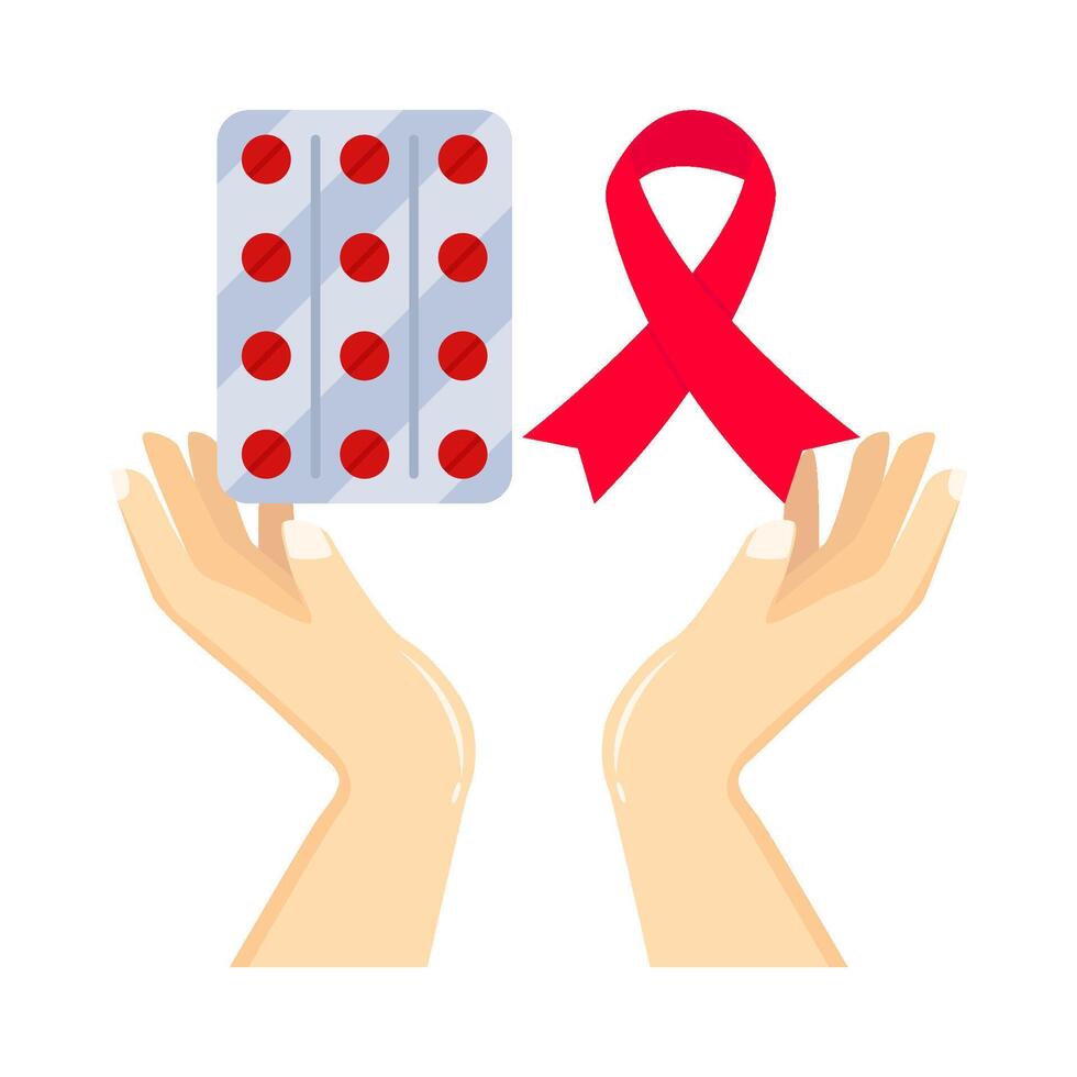 Illustration of world aids day vector