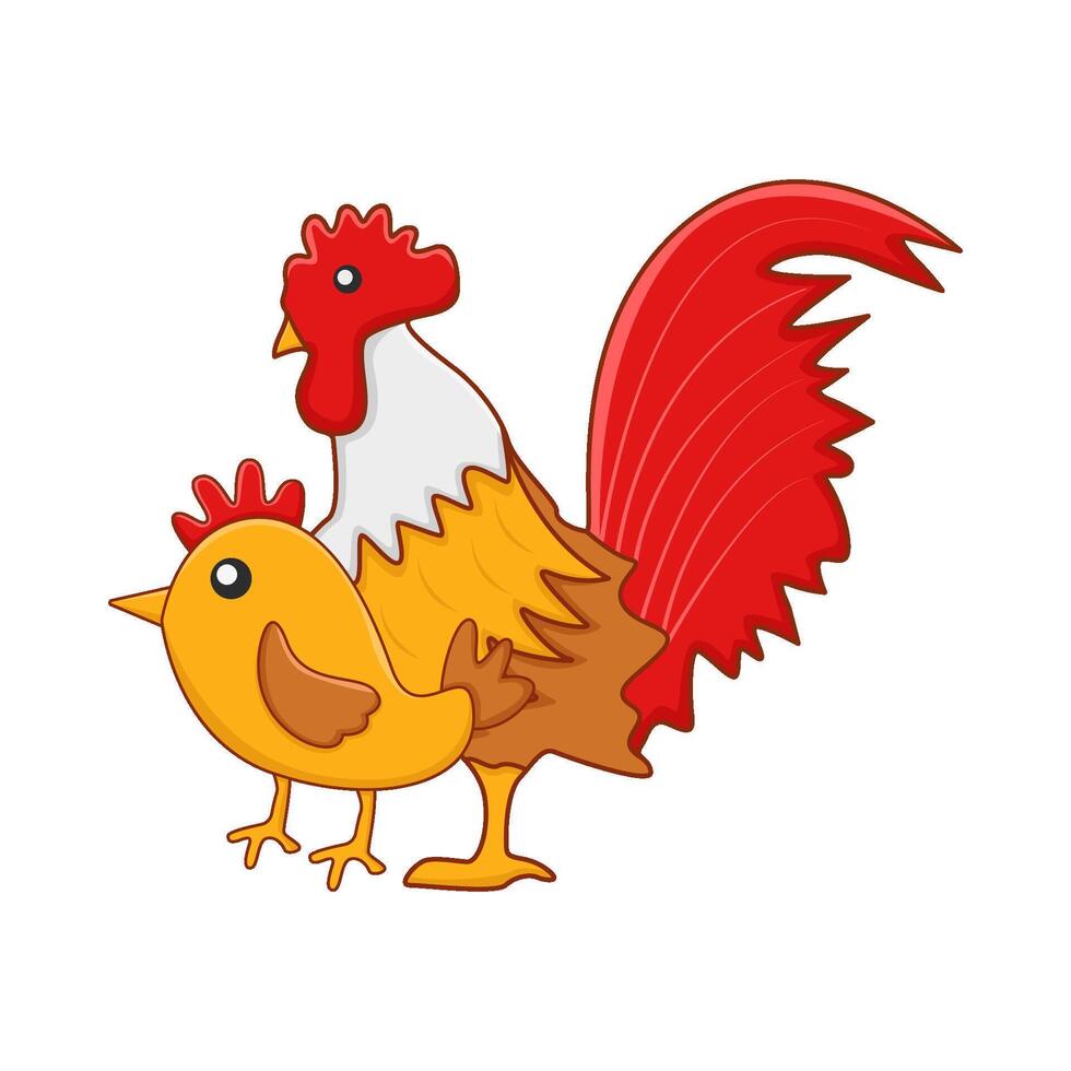 Illustration of rooster vector