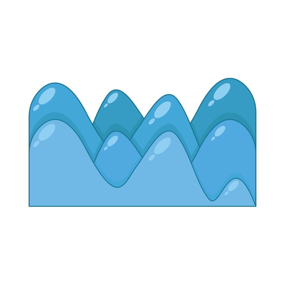 Illustration of sea wave vector