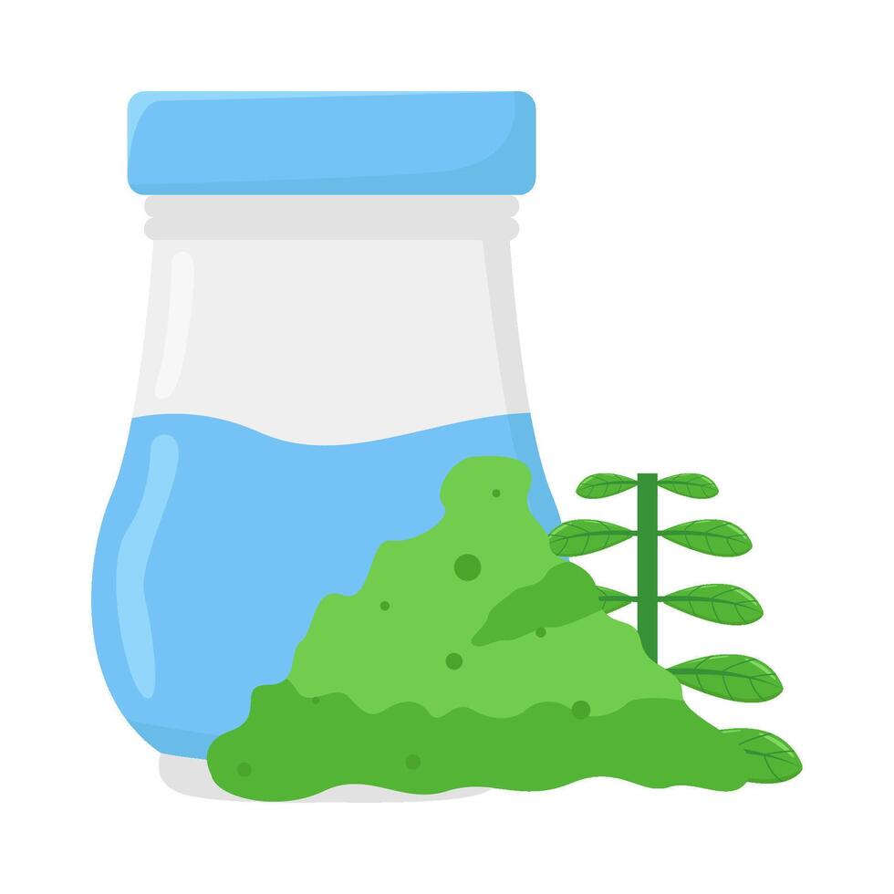 Illustration of basil vector