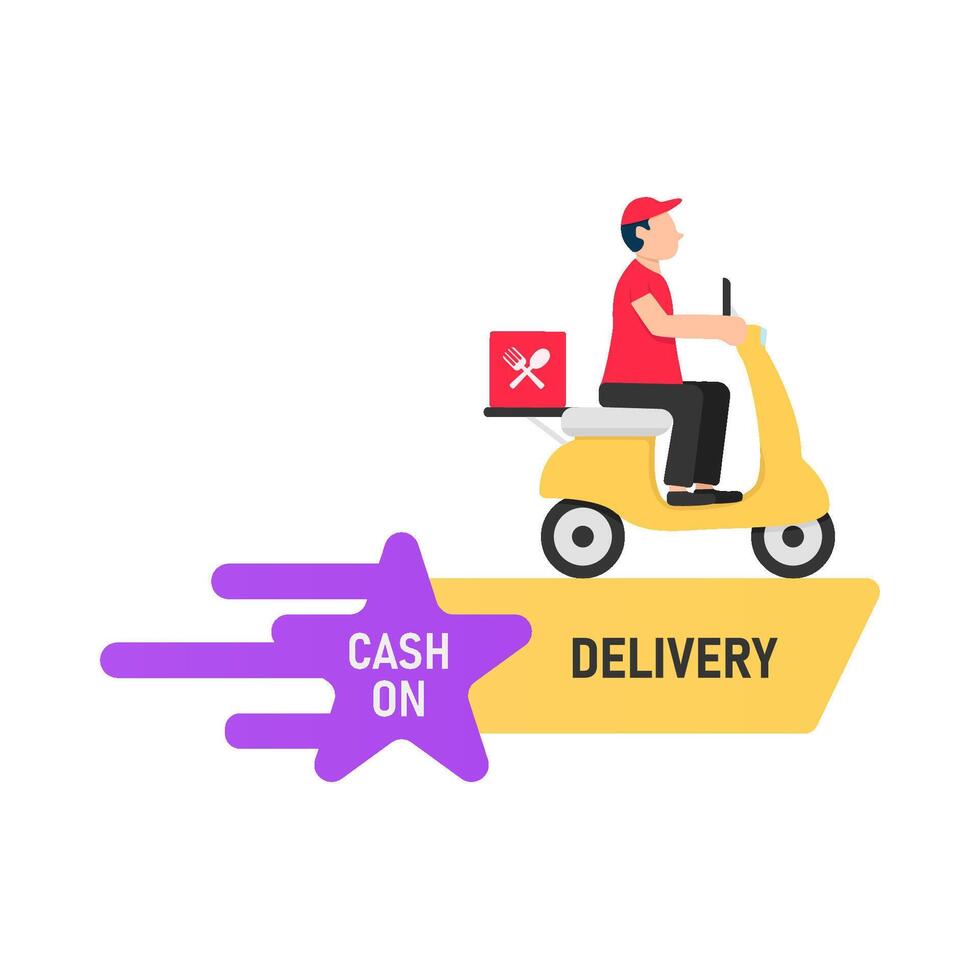 Illustration of delivery man vector