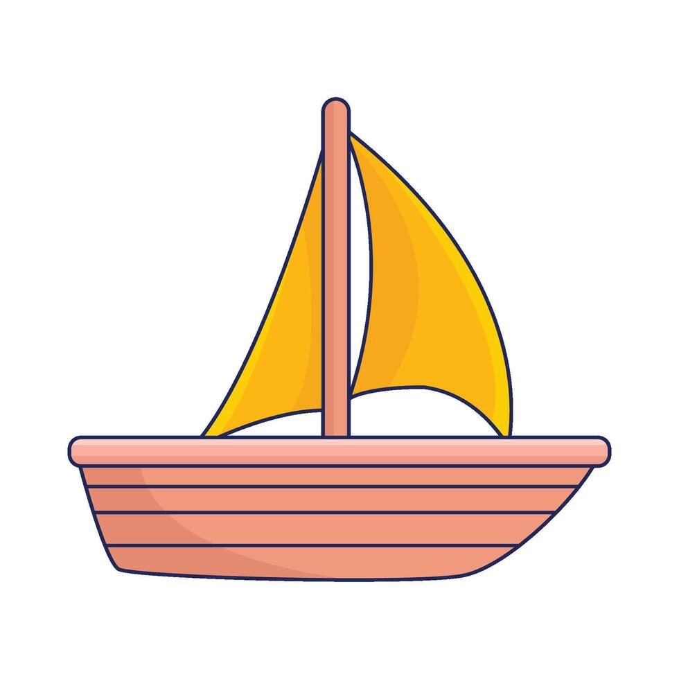 Illustration of boat vector
