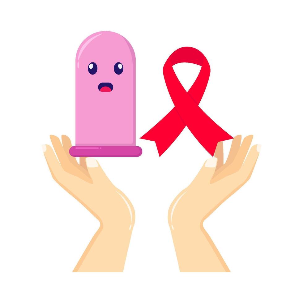 Illustration of world aids day vector