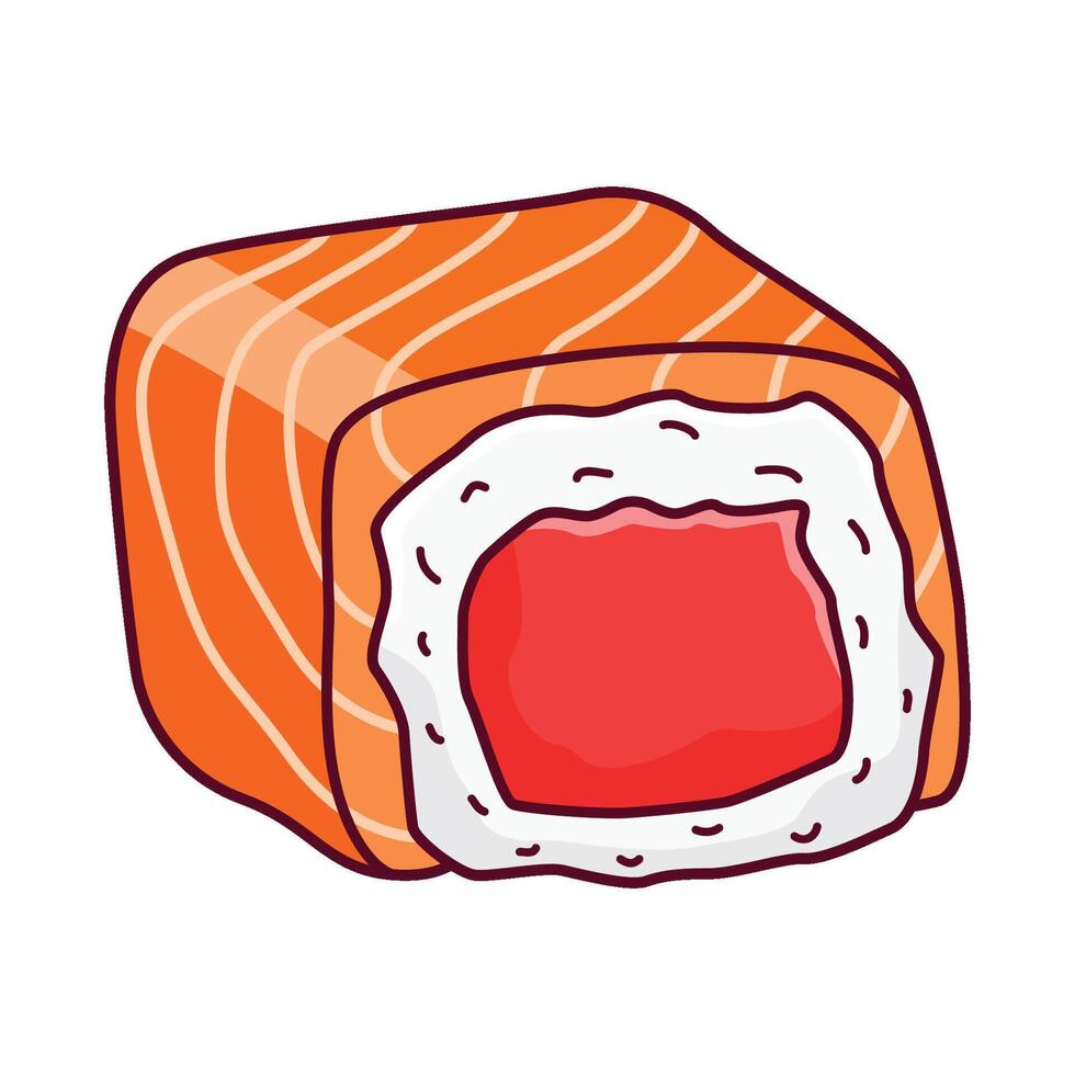 ilustración de Sushi vector