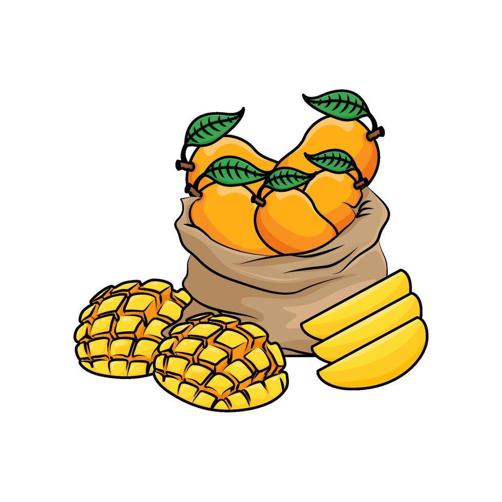 ilustración de mango vector
