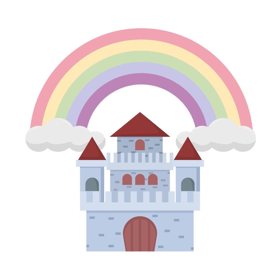 Illustration of castle vector