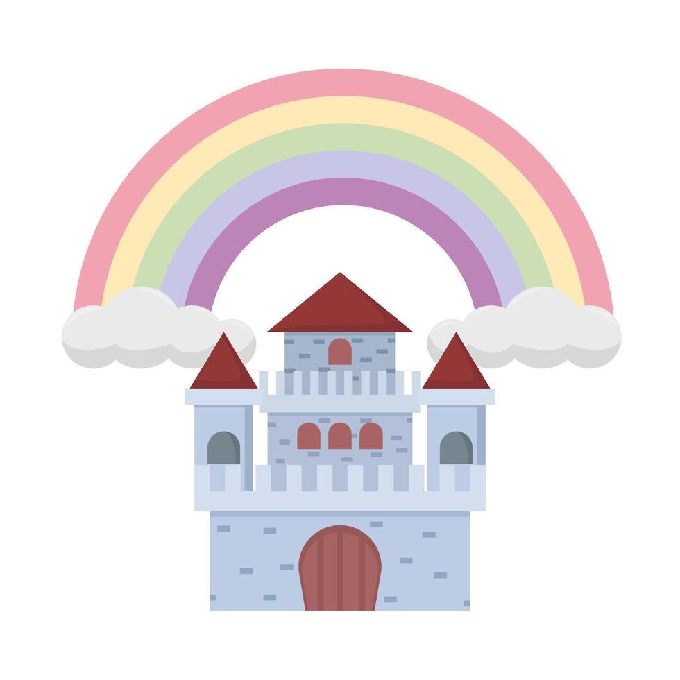 ilustración del castillo vector