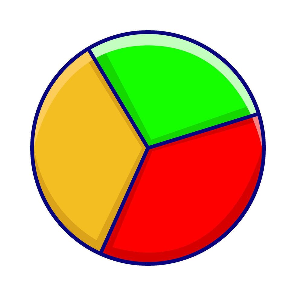 Illustration of pie chart vector