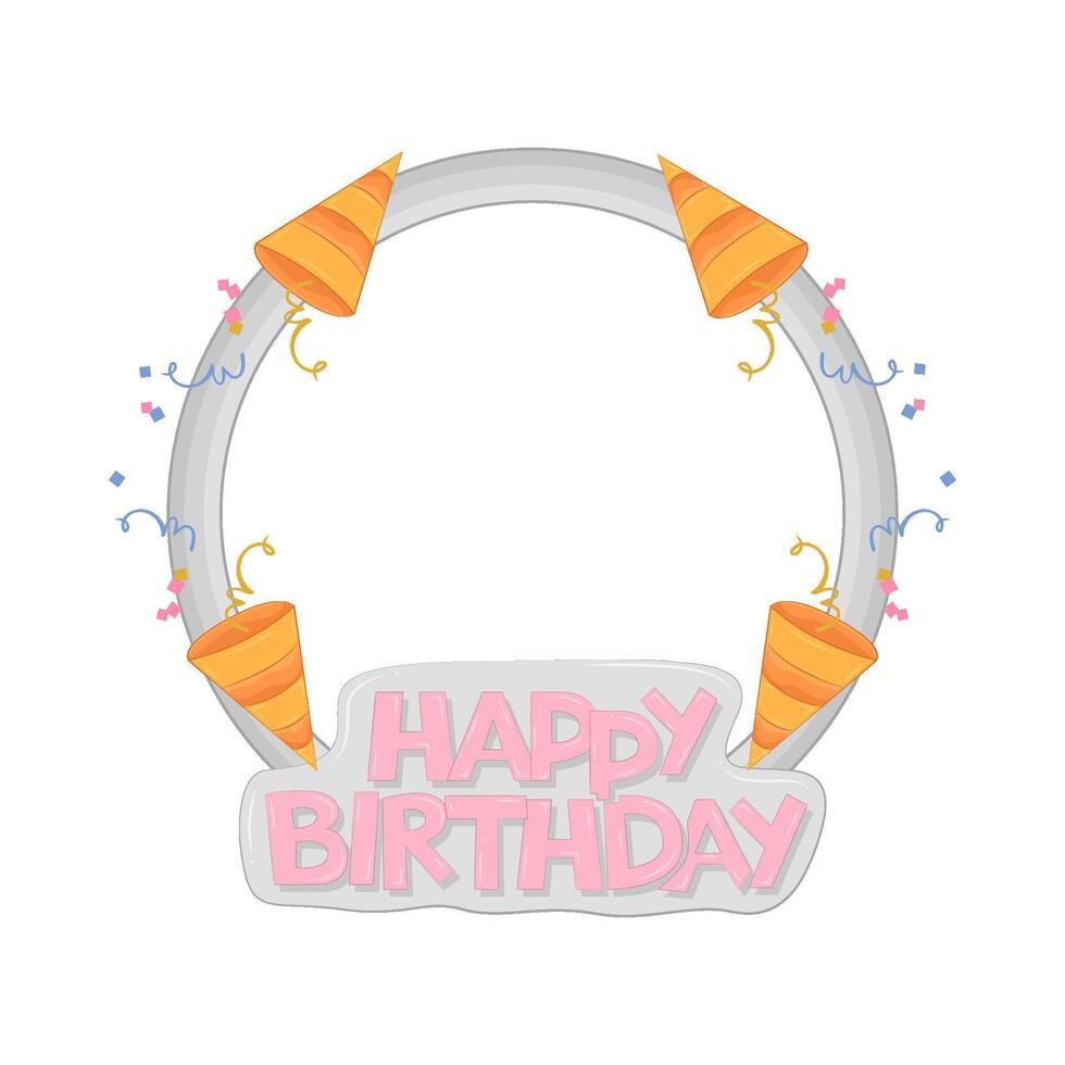 Illustration of birthday frame vector